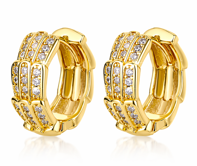 14K GOLD PLATED HOOPS