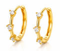 14K GOLD PLATED HOOPS