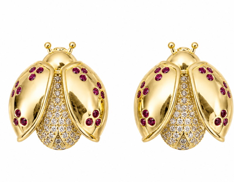 gold plated earrings