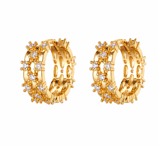 gold plated earrings