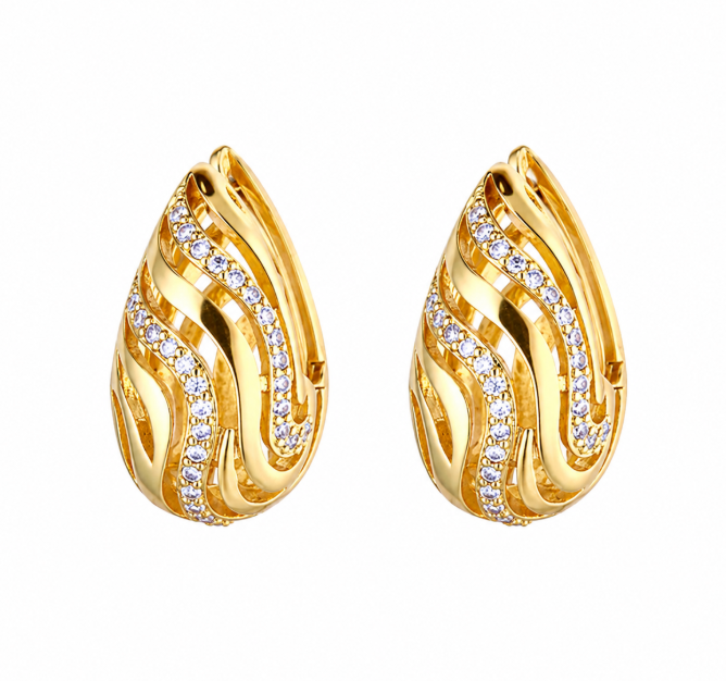 gold plated earings