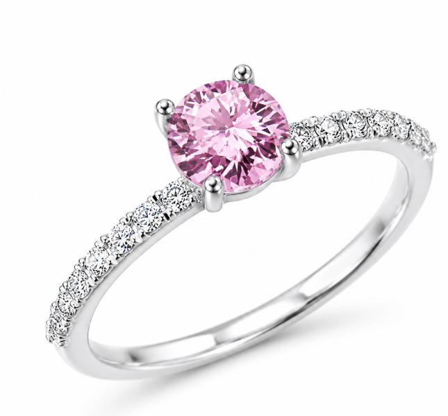 Blush Radiance Zircon Gemstone Ring ✨