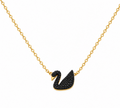 REAL GOLD PLATED SWAN NECKLACE