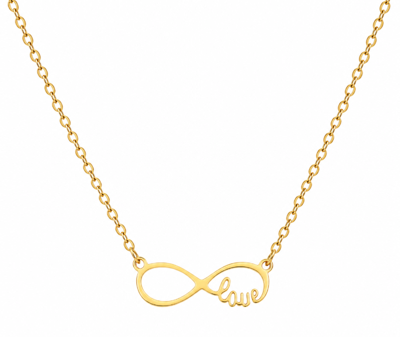 REAL GOLD PLATED INFINITE NECKLACE