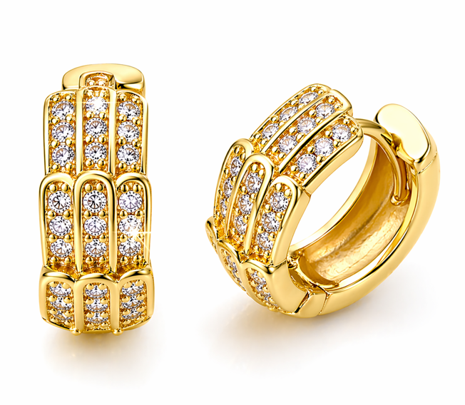 14K GOLD PLATED HOOPS