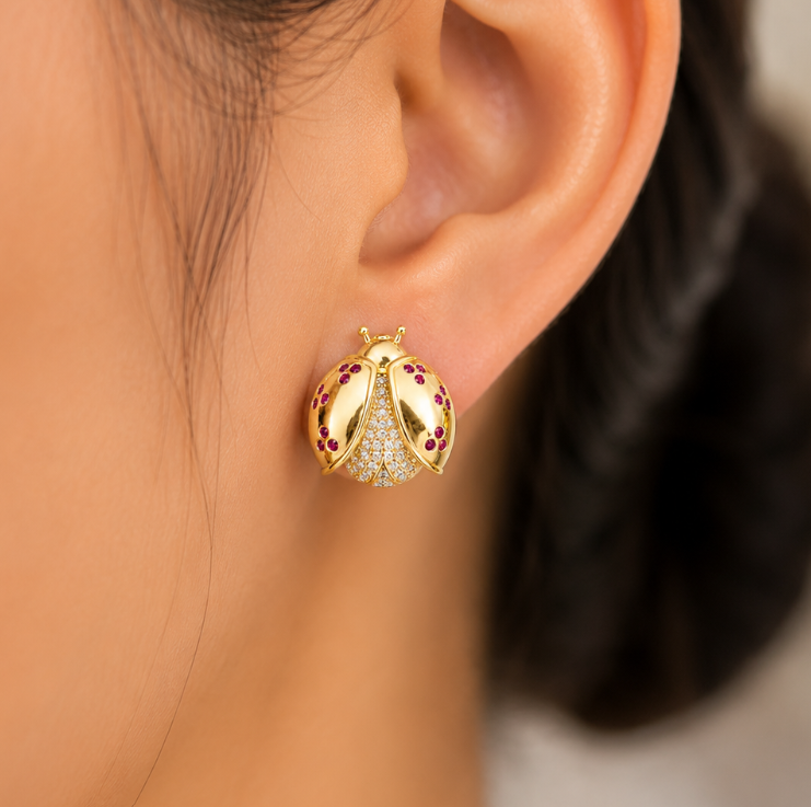 gold plated earrings
