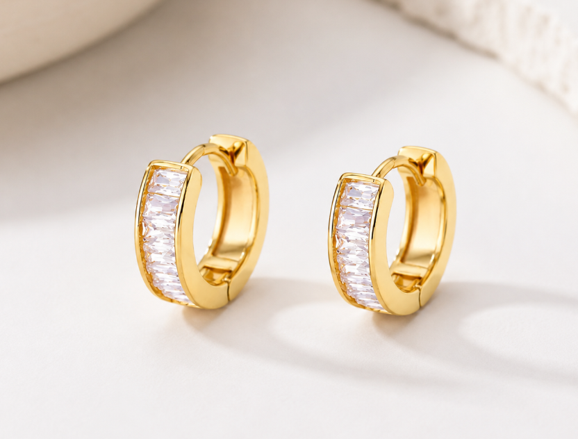 gold plated earrings