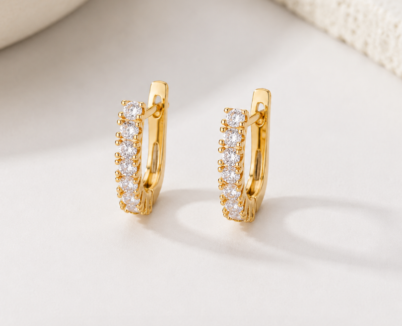 gold plated earrings
