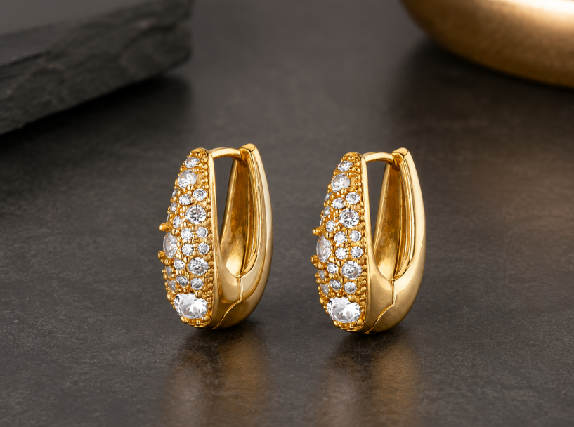 gold plated earings