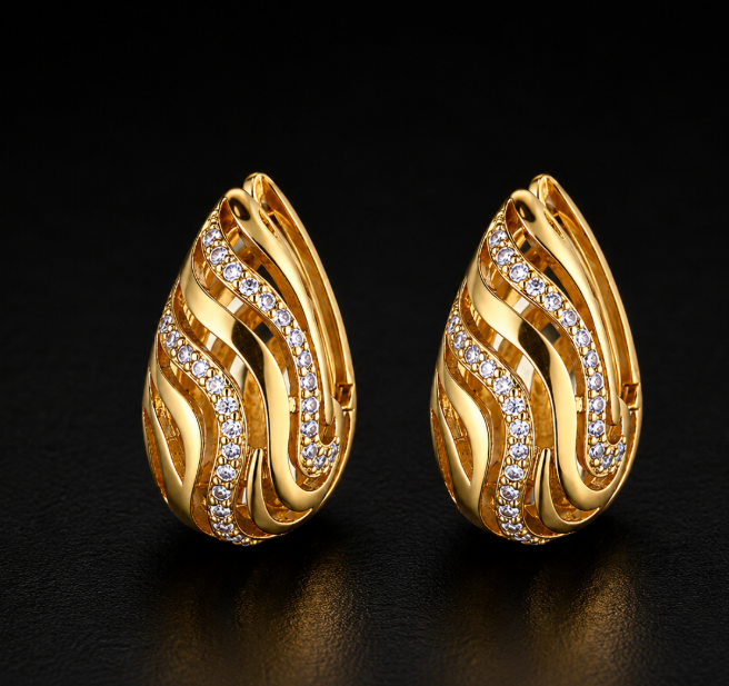 gold plated earings