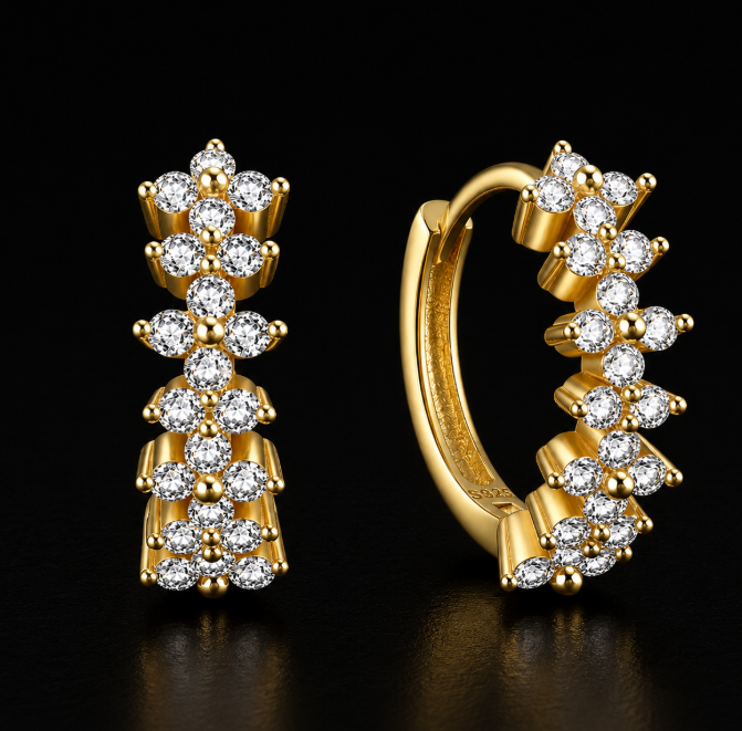 gold plated earrings